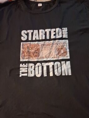STARTED FROM THE BOTTOM Graphic Tee - Black